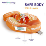 Mambobaby Yüzme Simidi - Orange, Emniyetli, Gölgelikli ve Ayak Destekli