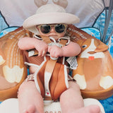 Mambobaby Yüzme Simidi - Puppy, Emniyetli, Gölgelikli ve Ayak Destekli