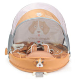 Mambobaby Yüzme Simidi - Puppy, Emniyetli, Gölgelikli ve Ayak Destekli