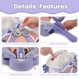 Mambobaby Yüzme Simidi - Purple Axolotl,  Emniyetli, Gölgelikli ve Ayak Destekli