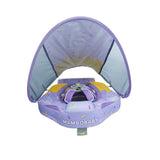 Mambobaby Yüzme Simidi - Purple Ice Cream, Emniyetli, Gölgelikli ve Ayak Destekli