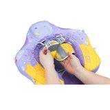 Mambobaby Yüzme Simidi - Purple Ice Cream, Emniyetli, Gölgelikli ve Ayak Destekli
