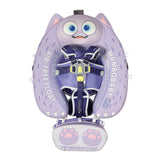 Mambobaby Yüzme Simidi - Purple Monster,  Emniyetli, Gölgelikli ve Ayak Destekli
