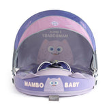 Mambobaby Yüzme Simidi - Purple Monster,  Emniyetli, Gölgelikli ve Ayak Destekli