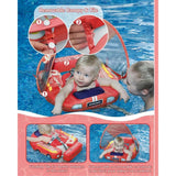Mambobaby Yüzme Simidi - Red Car, Emniyetli, Gölgelikli ve Ayak Destekli