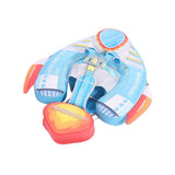 Mambobaby Yüzme Simidi - Rocketship, Emniyetli, Gölgelikli ve Ayak Destekli