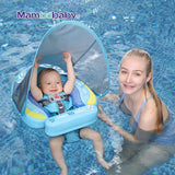 Mambobaby Yüzme Simidi - Ship, Emniyetli, Gölgelikli ve Ayak Destekli