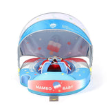 Mambobaby Yüzme Simidi - Stars&Stripes, Emniyetli, Gölgelikli ve Ayak Destekli