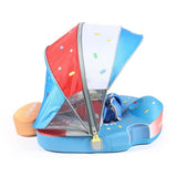 Mambobaby Yüzme Simidi - Stars&Stripes, Emniyetli, Gölgelikli ve Ayak Destekli