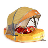 Mambobaby Yüzme Simidi - T-Rex, Emniyetli, Gölgelikli ve Ayak Destekli