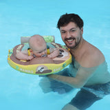 Mambobaby Yüzme Simidi - Tembel Hayvan, Emniyetli, Gölgelikli ve Ayak Destekli