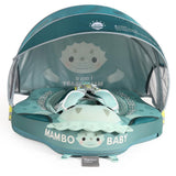 Mambobaby Yüzme Simidi - Tri Dino, Emniyetli, Gölgelikli ve Ayak Destekli