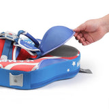 Mambobaby Yüzme Simidi - USA Flag, Emniyetli, Gölgelikli ve Ayak Destekli