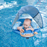 Mambobaby Yüzme Simidi - Yengeç, Emniyetli, Gölgelikli ve Ayak Destekli