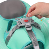 Mambobaby Yüzme Simidi - Classic Olive, Emniyetli, Gölgelikli ve Ayak Destekli