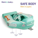 Mambobaby Yüzme Simidi - Zoo, Emniyetli, Gölgelikli ve Ayak Destekli
