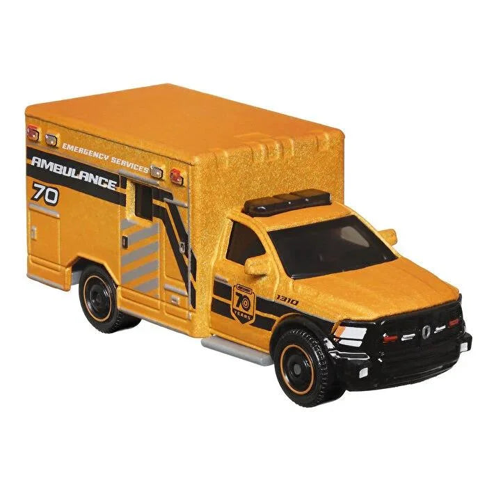 Matchbox 70. Yıla Özel Tekli Arabalar 2019 Ram Ambulance HMV12-HMV17 | Toysall