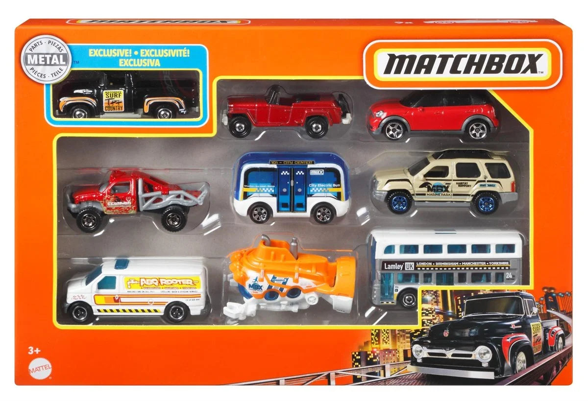 Matchbox 9'lu Araba Seti X7111-GVY64 | Toysall