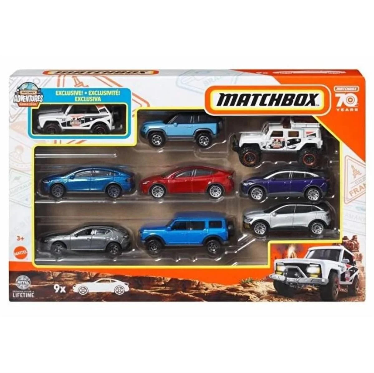 Matchbox 9’lu Araba Seti X7111-HPF70 | Toysall