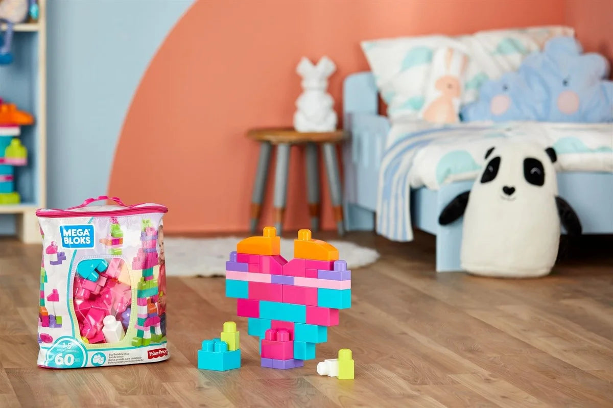 Mega Bloks 60'lı Blok Torbaları Pembe CYP67-DCH54 | Toysall