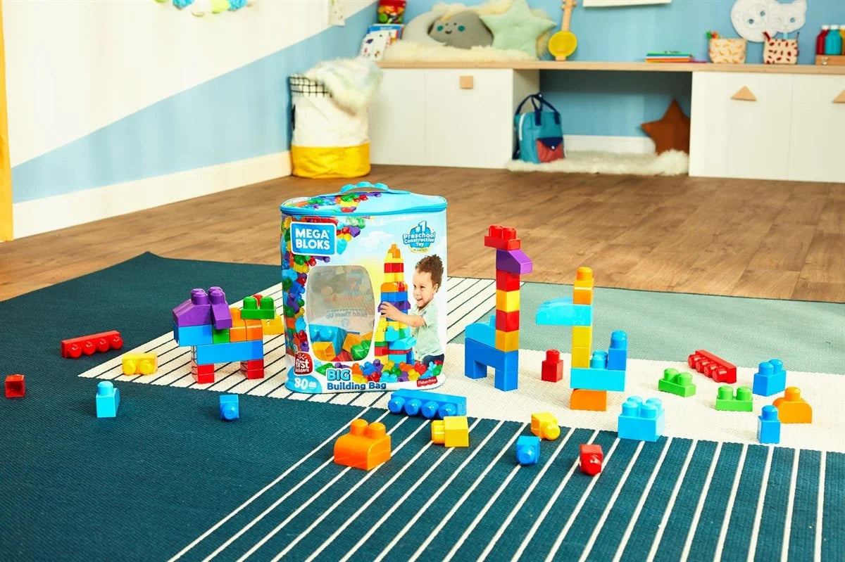 Mega Bloks 80'li Blok Torbaları-Mavi CYP72-DCH63 | Toysall