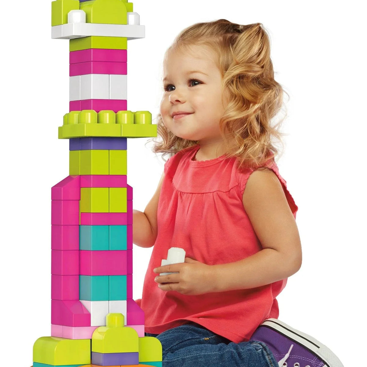 Mega Bloks 80'li Blok Torbaları-Pembe CYP72-DCH62 | Toysall