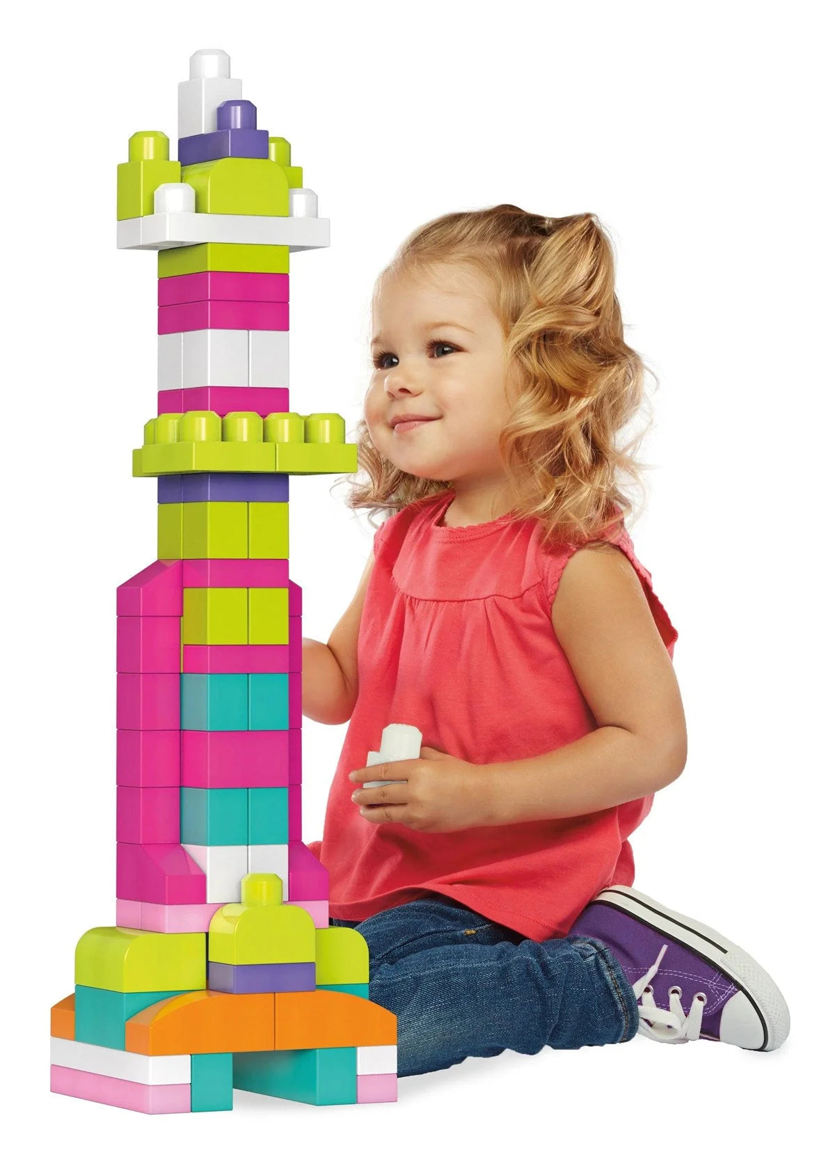 Mega Bloks 80'li Blok Torbaları-Pembe CYP72-DCH62 | Toysall