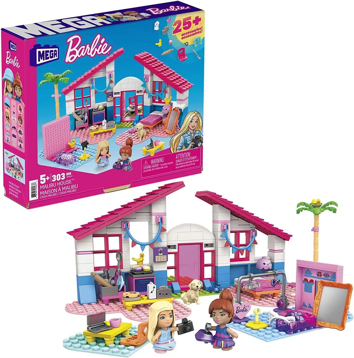 Mega Bloks Barbie'nin Malibu Evi GWR34 | Toysall