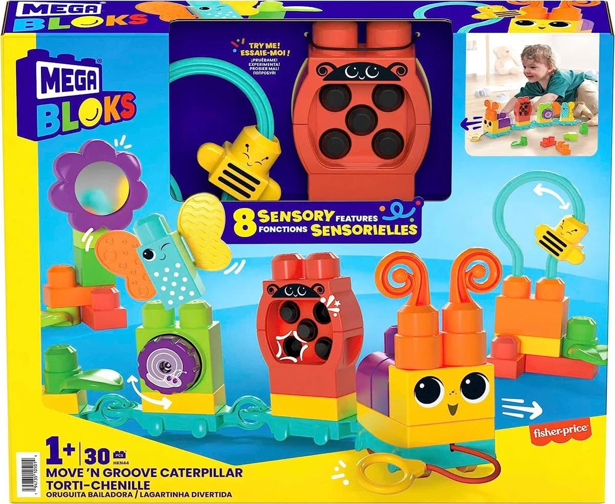 Mega Bloks Hareketli Duyusal Gelişim Tırtılı HKN44 | Toysall