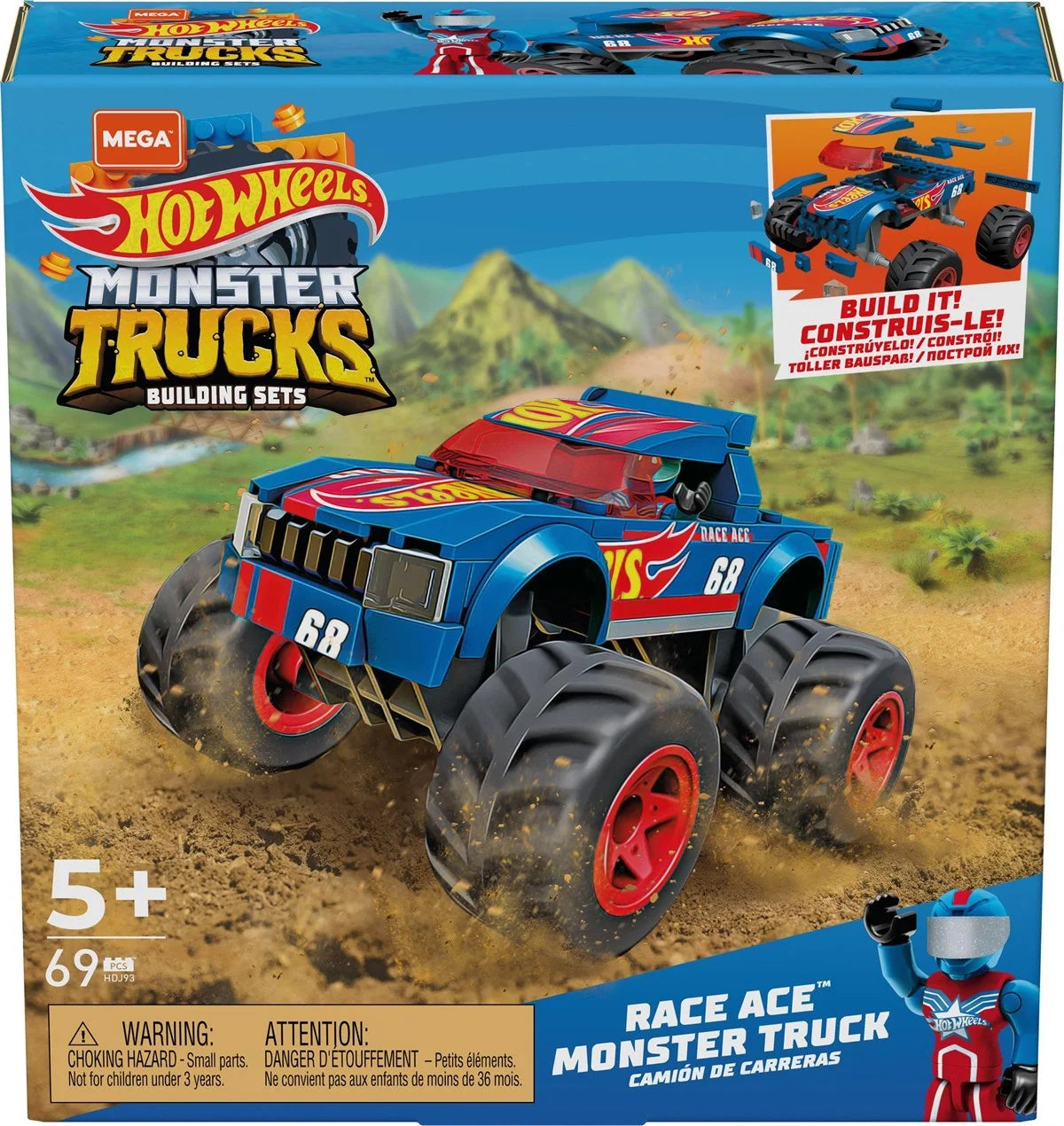 MEGA Hot Wheels Race Ace Monster Truck HDJ93 | Toysall