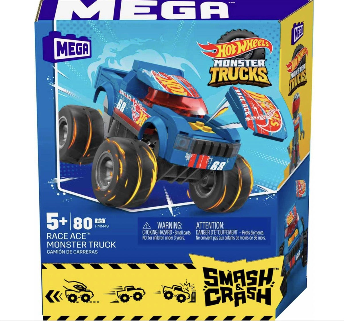 MEGA Hot Wheels Smash N Crash Monster Truck HMM49 | Toysall