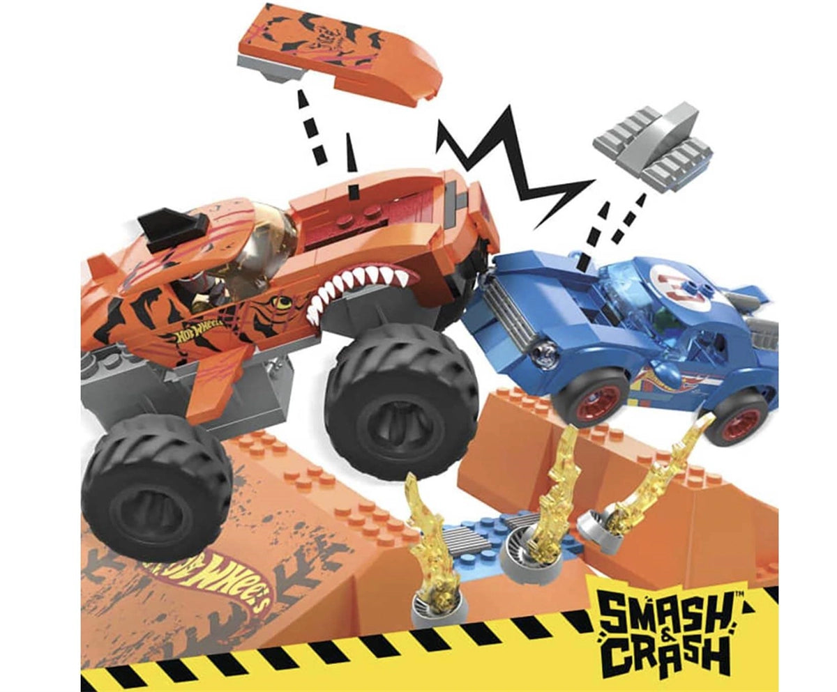 MEGA Hot Wheels Smash N Crash Tiger Shark Çarpışma Pisti HKF88 | Toysall