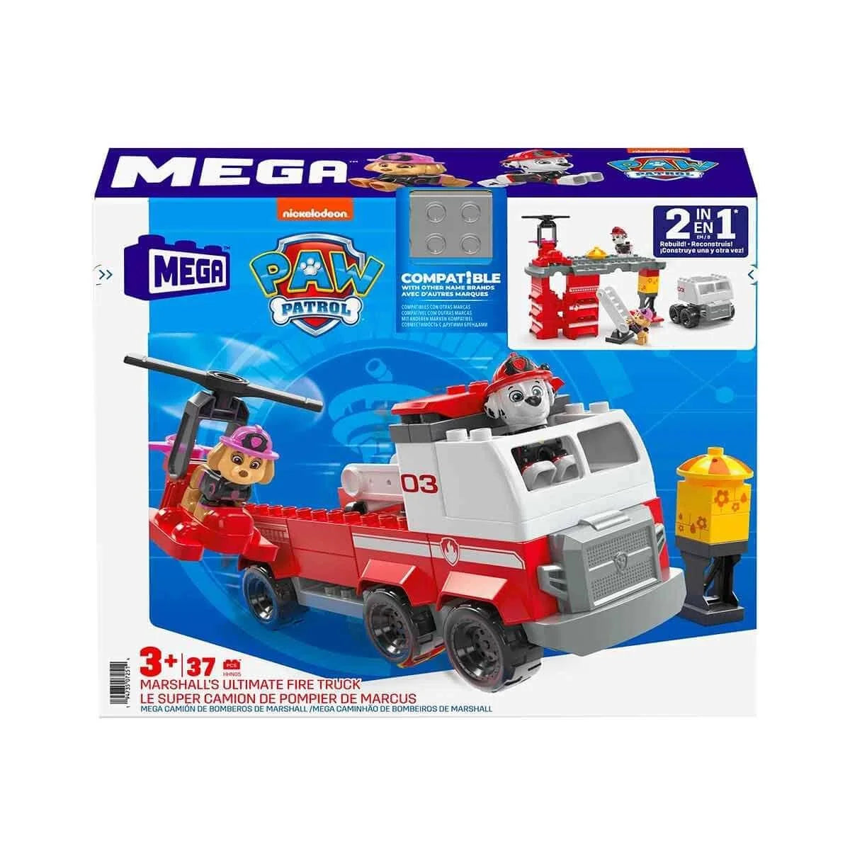 MEGA PAW Patrol Marshall'ın Büyük İtfaiye Aracı HHN05 | Toysall