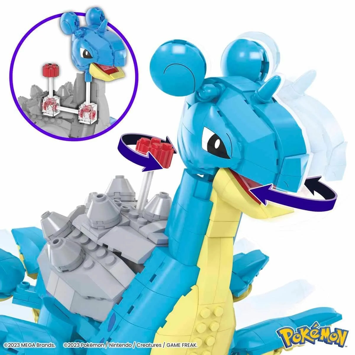 MEGA Pokemon Lapras Aksiyon Figürlü Yapı Oyuncak Seti HKT26 | Toysall