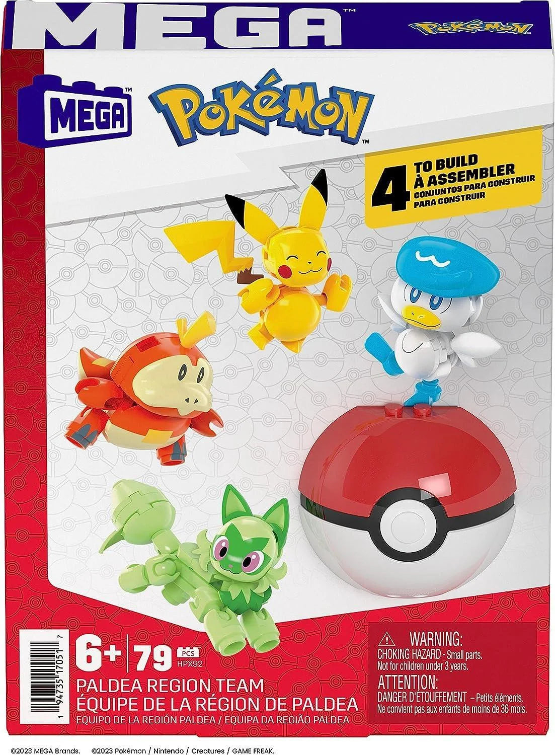 MEGA Pokemon Paldea Bölgesi Karakterleri HPX92 | Toysall