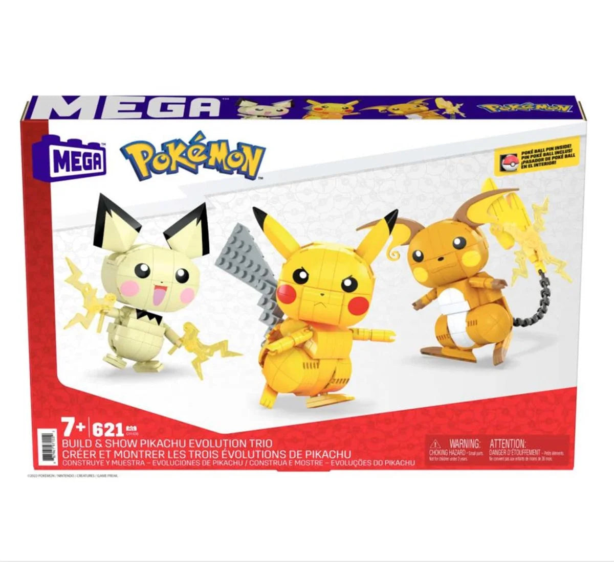 MEGA Pokemon Yap ve Oyna Figürler Pikachu Dönüşüm 3'lüsü GYH06 | Toysall