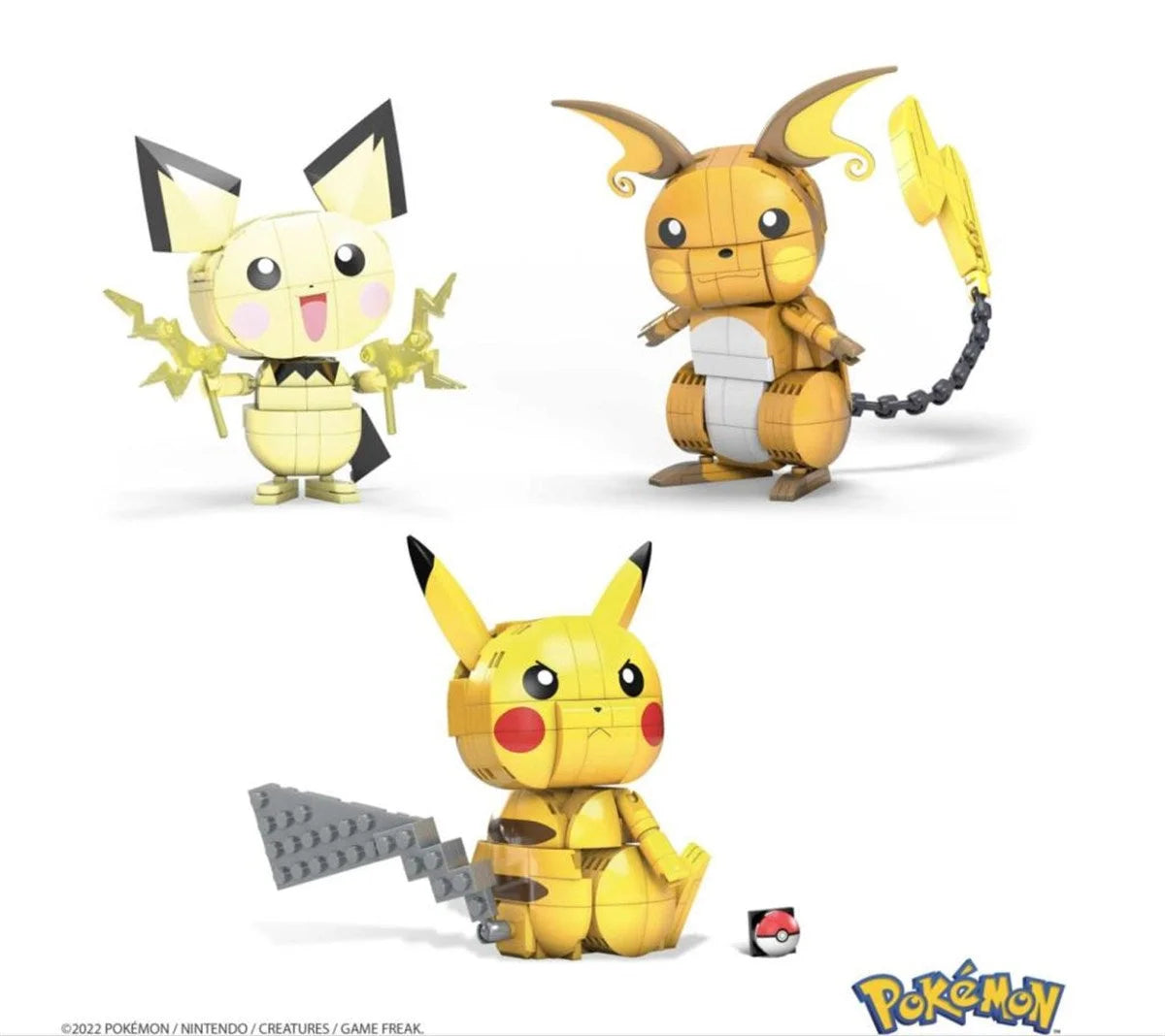 MEGA Pokemon Yap ve Oyna Figürler Pikachu Dönüşüm 3'lüsü GYH06 | Toysall