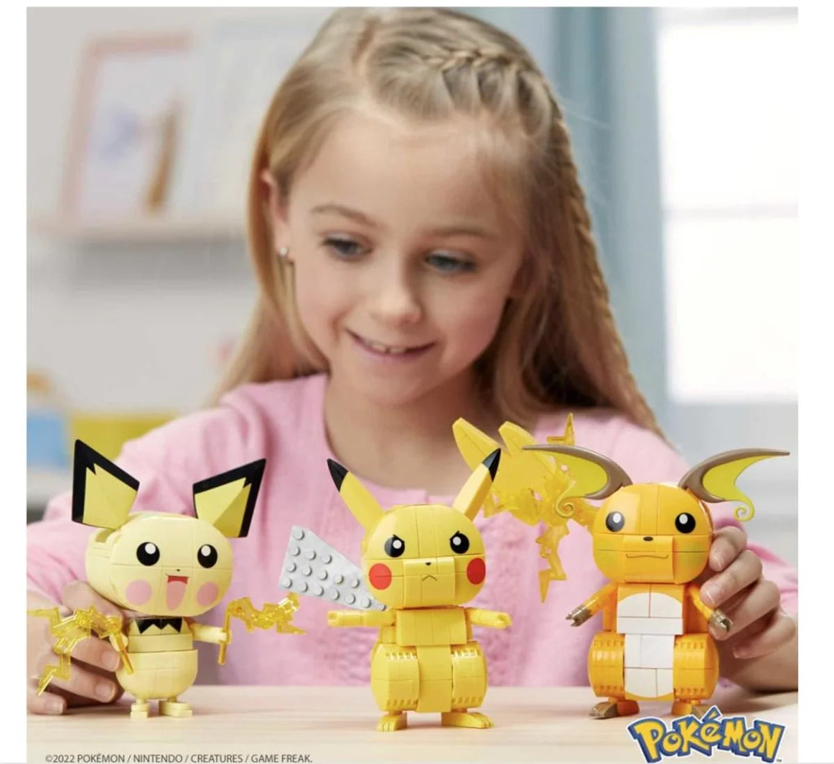 MEGA Pokemon Yap ve Oyna Figürler Pikachu Dönüşüm 3'lüsü GYH06 | Toysall