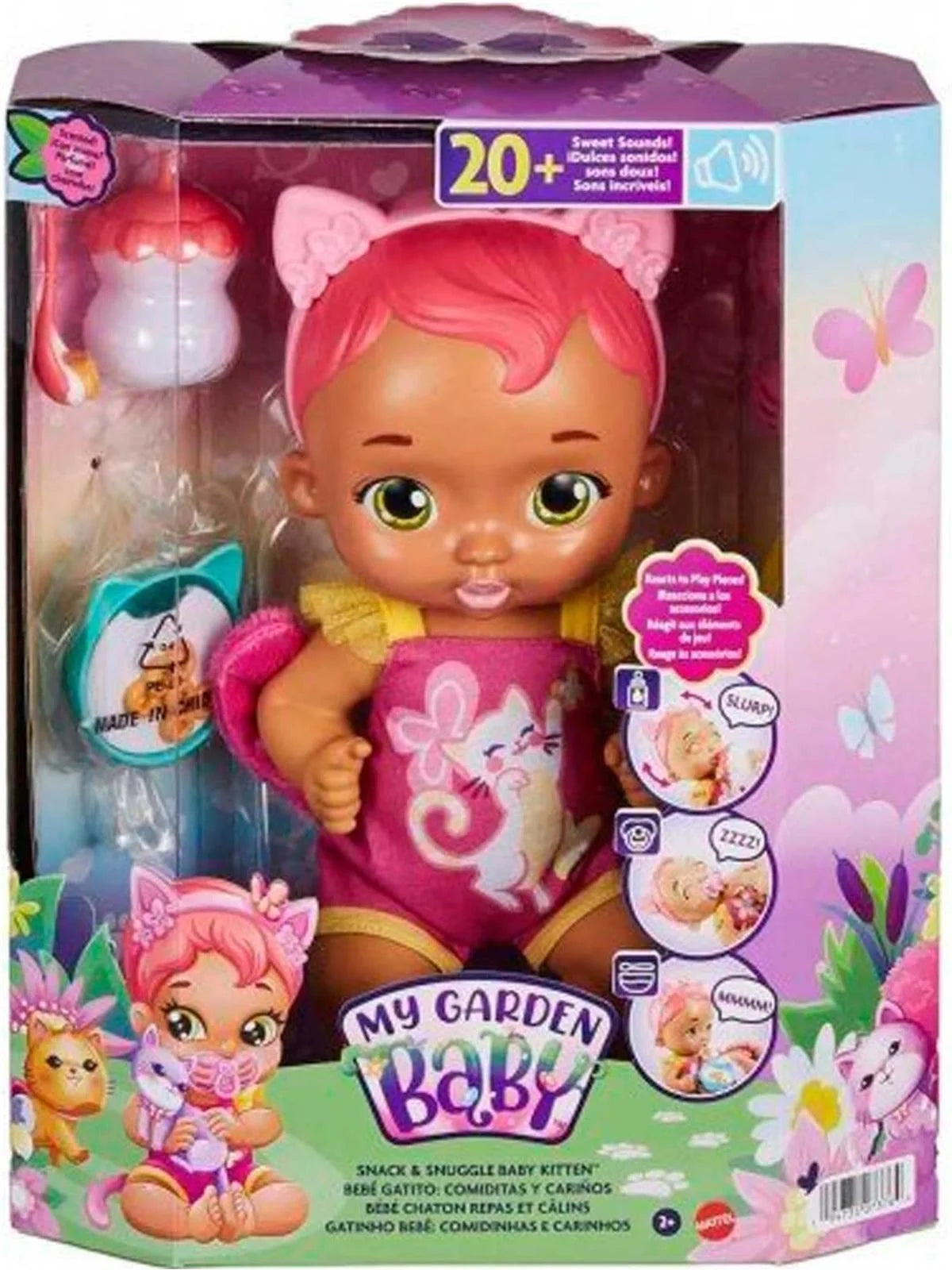 My Garden Baby Sesli ve Aksesuarlı Yavru Kedi Bebeğim HHP27-HHP29 | Toysall