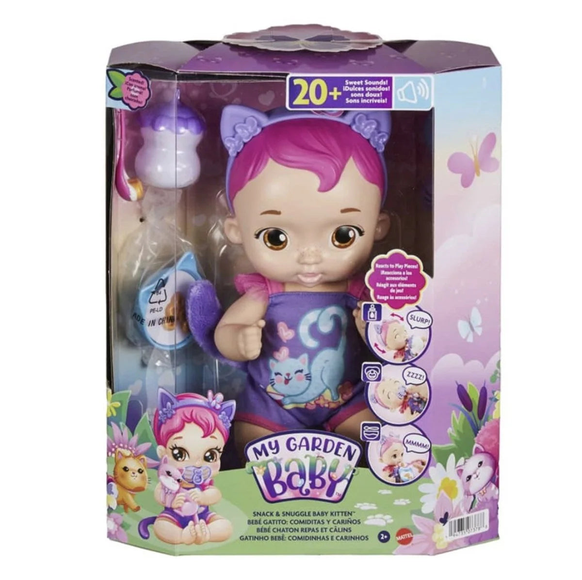 My Garden Baby Sesli ve Aksesuarlı Yavru Kedi Bebeğim HHP27-HHP28 | Toysall