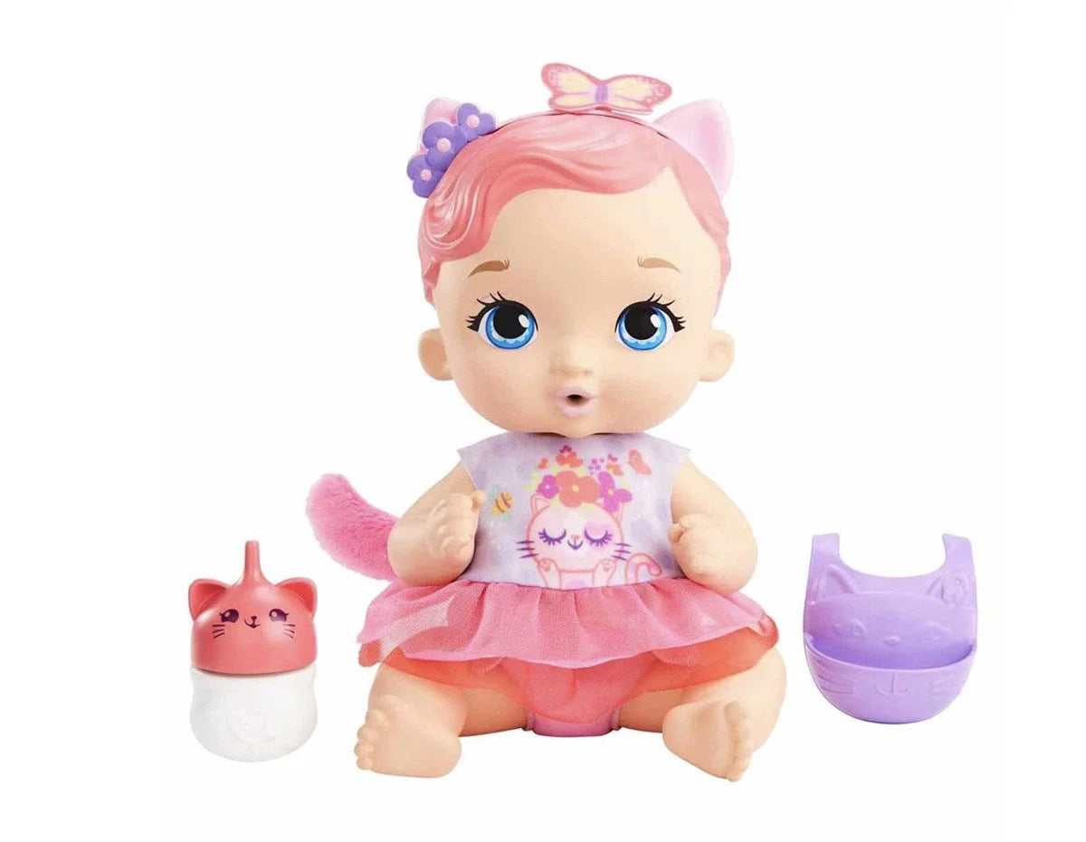 My Garden Baby Yavru Kedi Bebeğimin Bakım Zamanı  - Pembe Saçlı Bebek HHL21 | Toysall