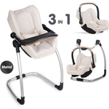 Smoby Maxi-Cosi Oyuncak Bebek Mama Sandalyesi Puset ve Salıncak - Bej 240245