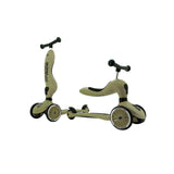 Scoot and Ride Highwaykick 1 Oturaklı Çocuk Scooter Olive 160629-00001