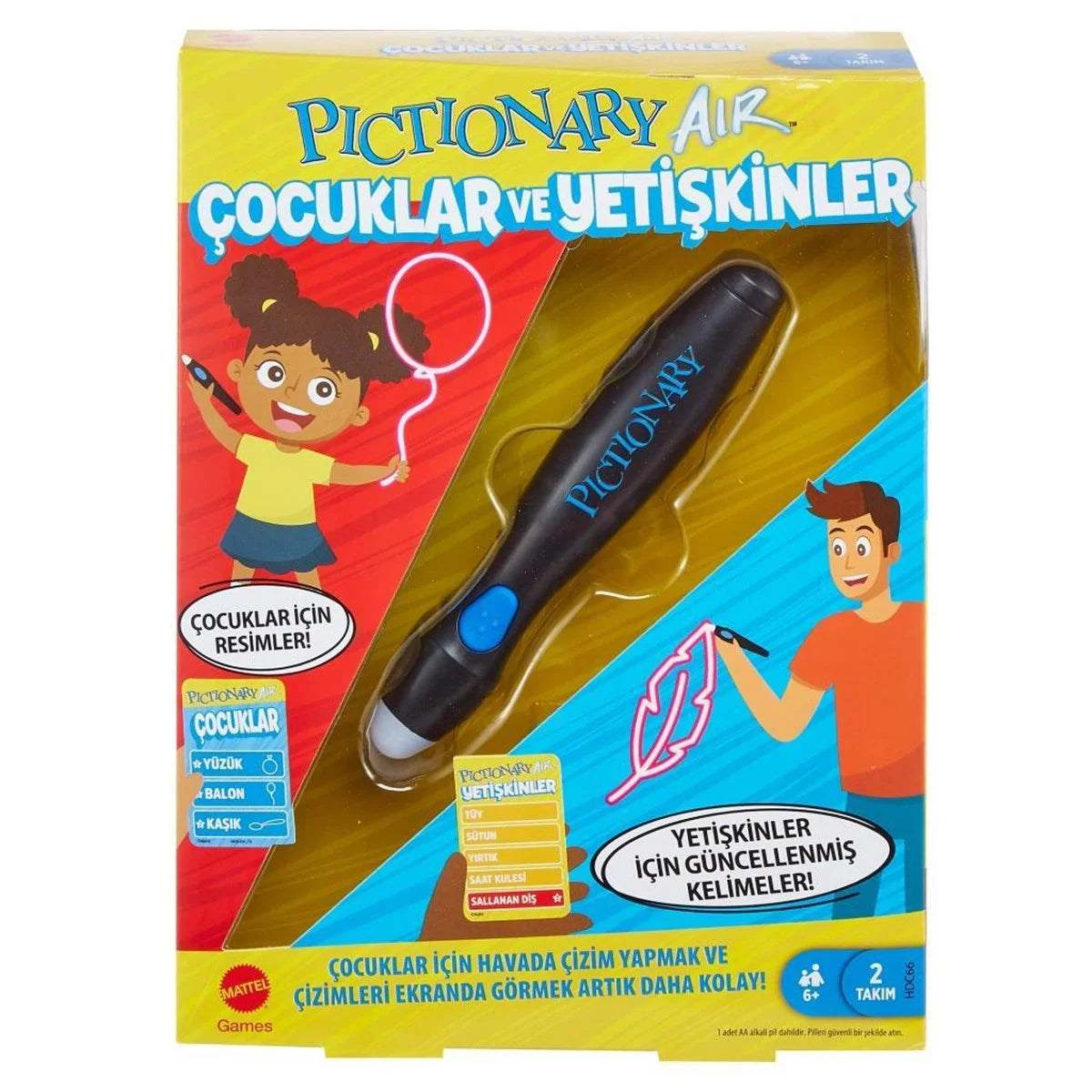 Pictionary Air Çocuklar ve Yetişkinler HDC66 | Toysall