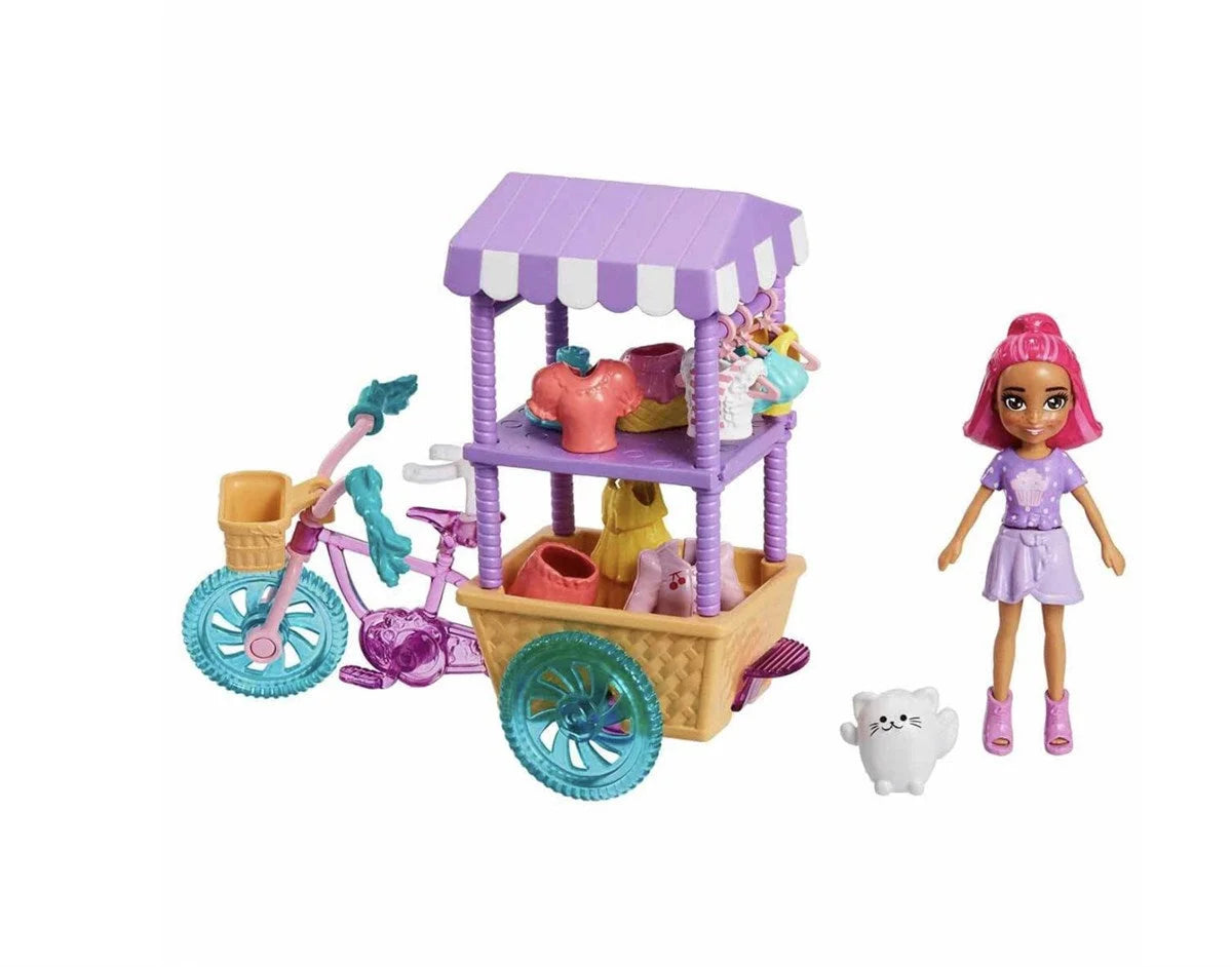 Polly Pocket Bisiklet Dolusu Moda Oyun Seti HHX76 | Toysall