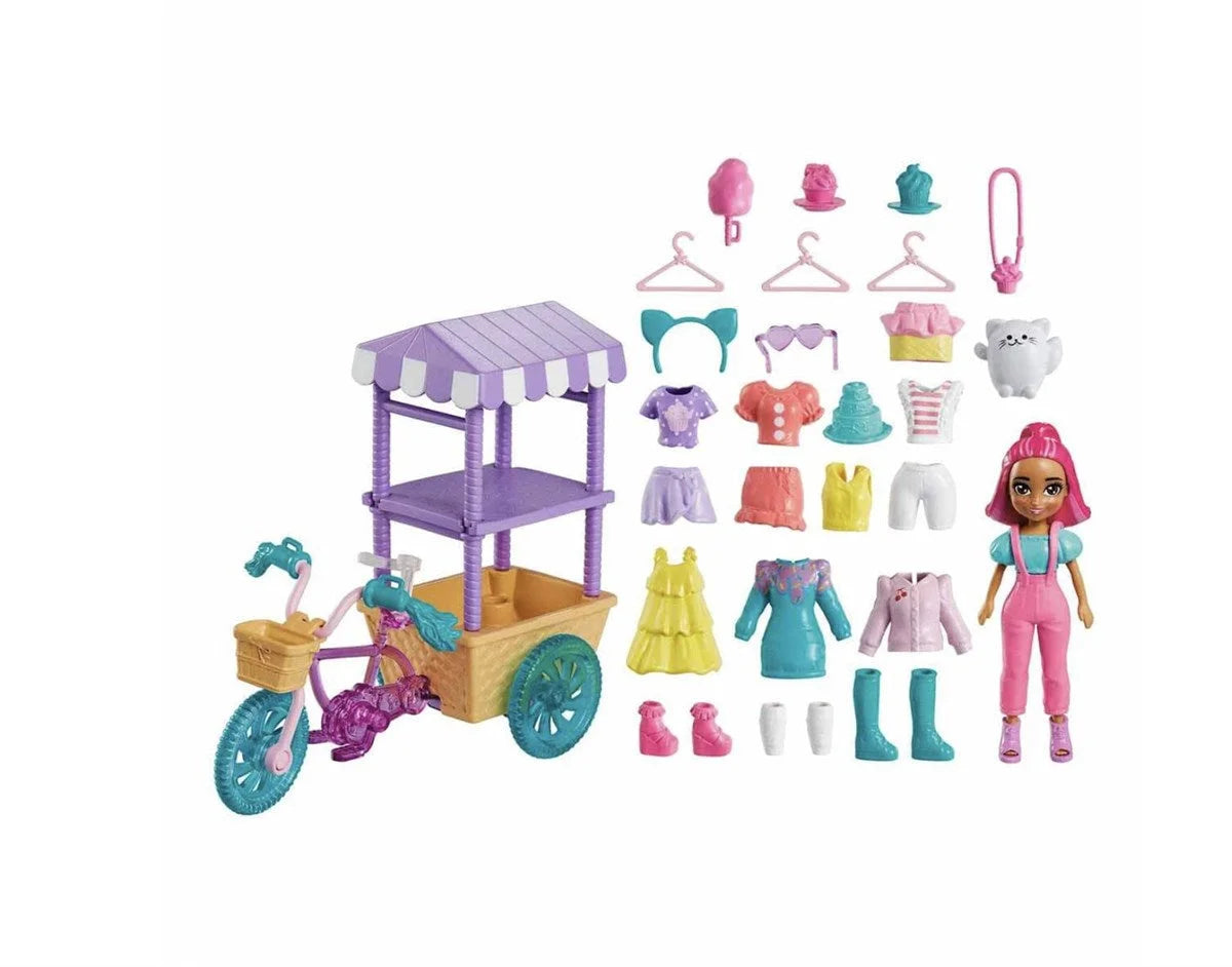 Polly Pocket Bisiklet Dolusu Moda Oyun Seti HHX76 | Toysall