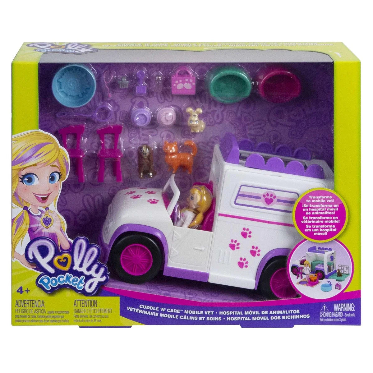 Polly Pocket Mobil Veteriner Kliniği Aracı GFR04 | Toysall