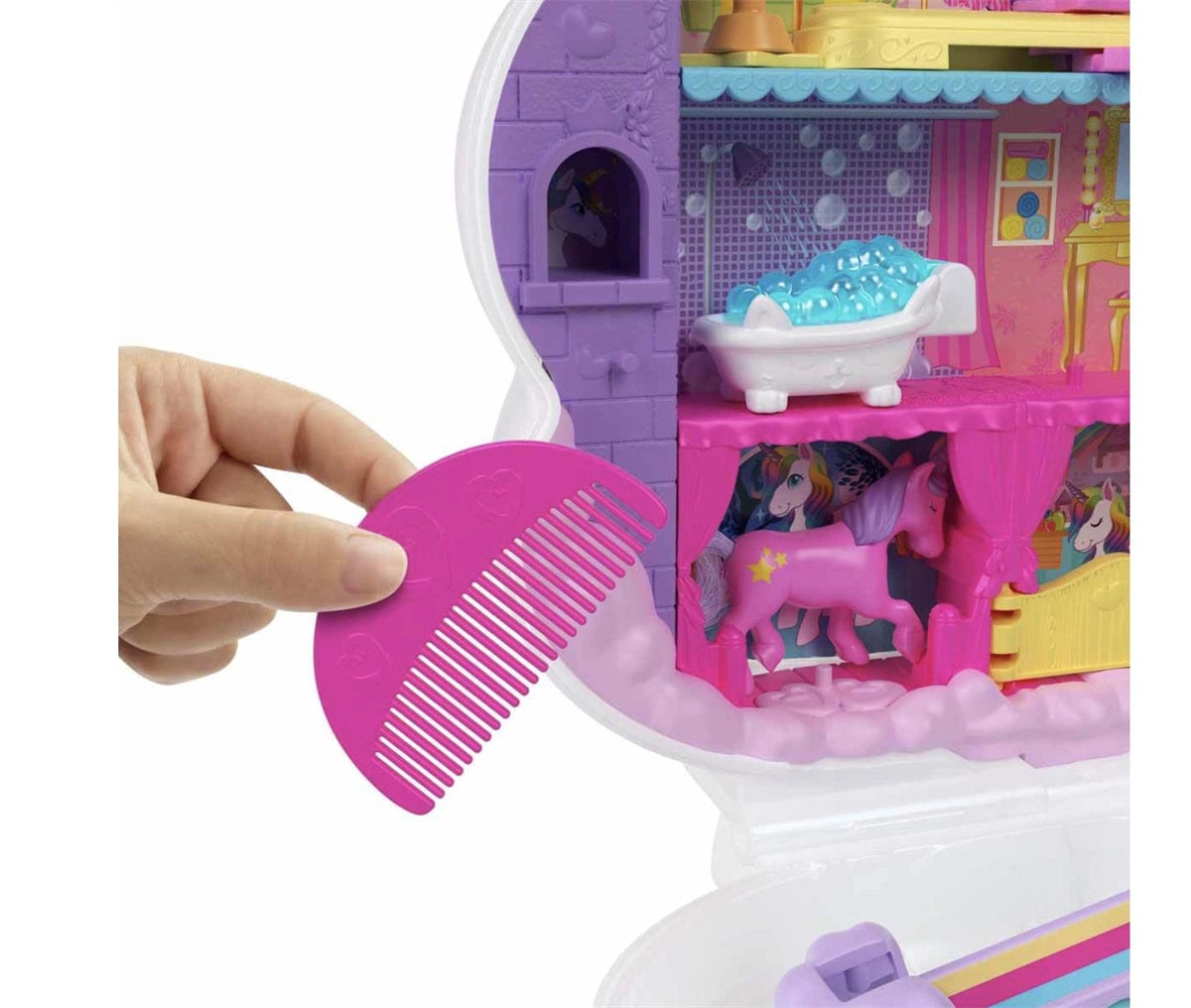 Polly Pocket Tek Boynuzlu Atın Güzellik Salonu HKV51 | Toysall