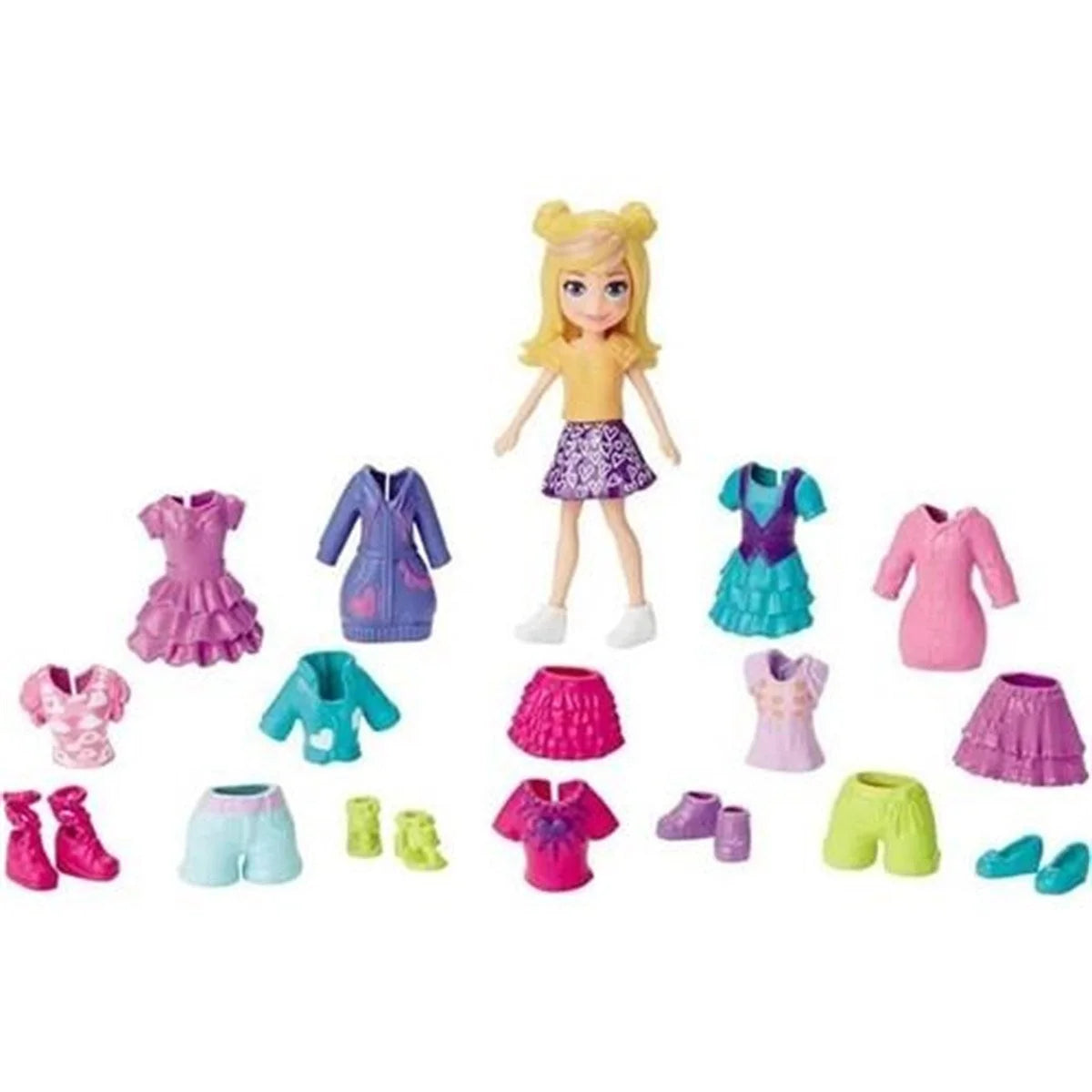 Polly Pocket ve Kıyafetleri Oyun Seti GFT97-GFV02 | Toysall