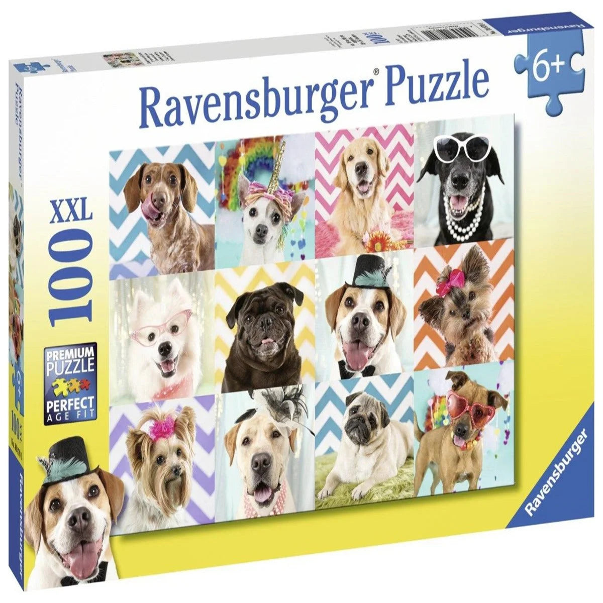 Ravensburger 100 Parça Puzzle Kostümlü Köpekler 108701 | Toysall